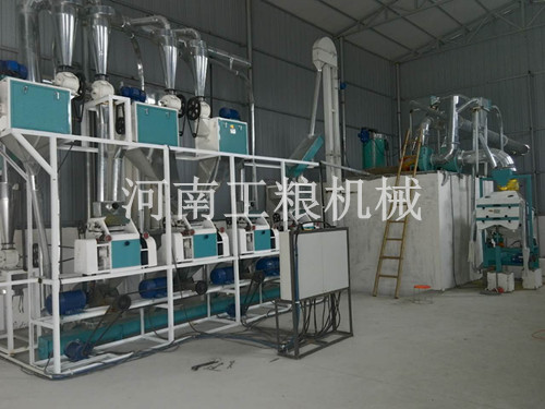 甘肅平涼4組面粉機安裝案例